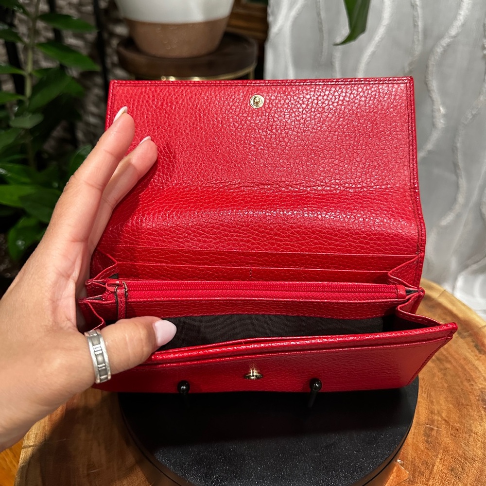 Gucci Red Leather Wallet - Picture 5 of 10